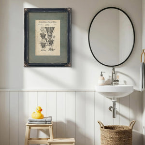 Us Patent No. 225325 Shuttle Cock by E Bauer (1935) — Framed Wall Art Room View | Bella Frye