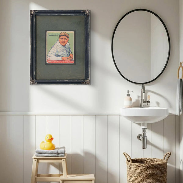 George Herman Babe Ruth Big League Chewing Gum — Framed Wall Art Room View | Bella Frye