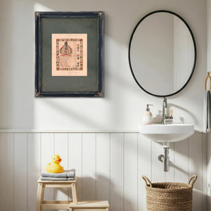 Arms of Washington and Pedigree of Washington 1858 — Framed Wall Art Room View | Bella Frye