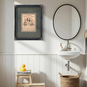 Memorial Chart 1882 — Framed Wall Art Room View | Bella Frye