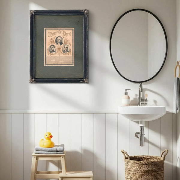 Memorial Chart 1882 — Framed Wall Art Room View | Bella Frye