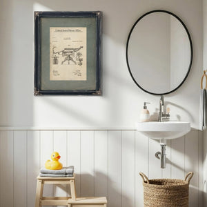 The Barbers Throne Patent Print — Framed Wall Art Room View | Bella Frye