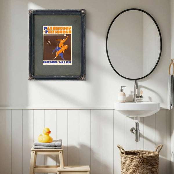 Rose Bowl Outlaw Football Program for the University of Washington — Framed Wall Art Room View | Bella Frye