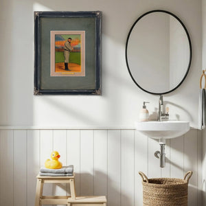 Baseball Sport Vintage Sports — Framed Wall Art Room View | Bella Frye