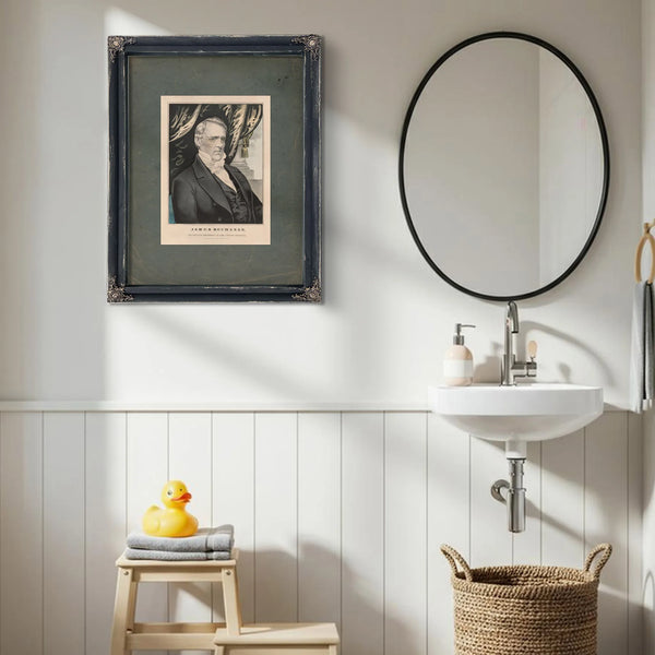 James Buchanan Fifteenth President of the United States 1857 — Framed Wall Art Room View | Bella Frye