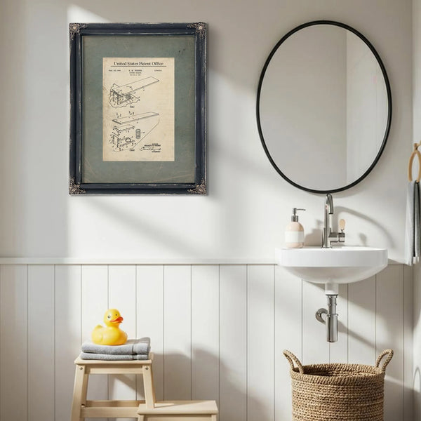 Us Patent No. 2764413 Diving Board by Kenneth M Wisner September 25 1956 — Framed Wall Art Room View | Bella Frye