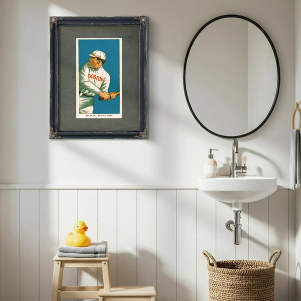Tris Speaker White Borders Baseball Card 41c1 — Framed Wall Art Room View | Bella Frye