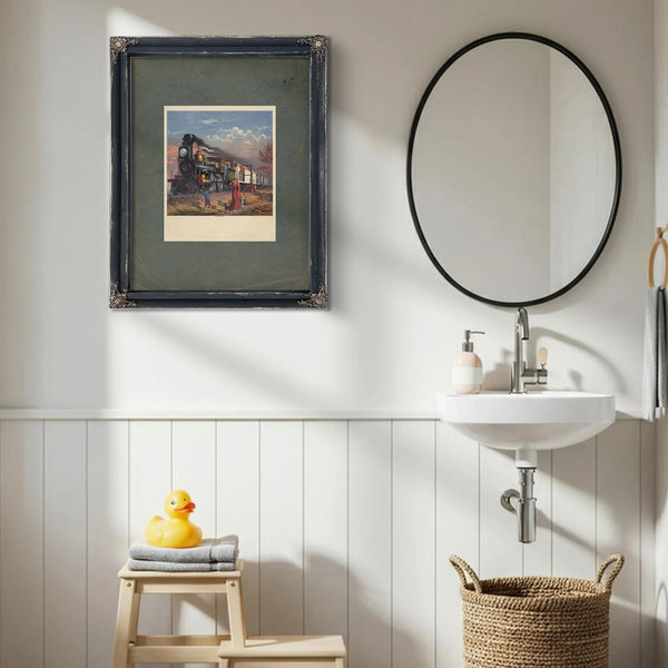 The Fast Mail 1875 — Framed Wall Art Room View | Bella Frye