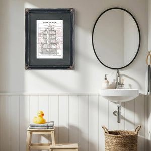 The Keepers Vigil Baltimore Lighthouse Architectural Cross Section — Framed Wall Art Room View | Bella Frye