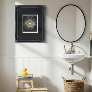 Thecelestialwheeloffate Antiquezodiacalchart — Framed Wall Art Room View | Bella Frye