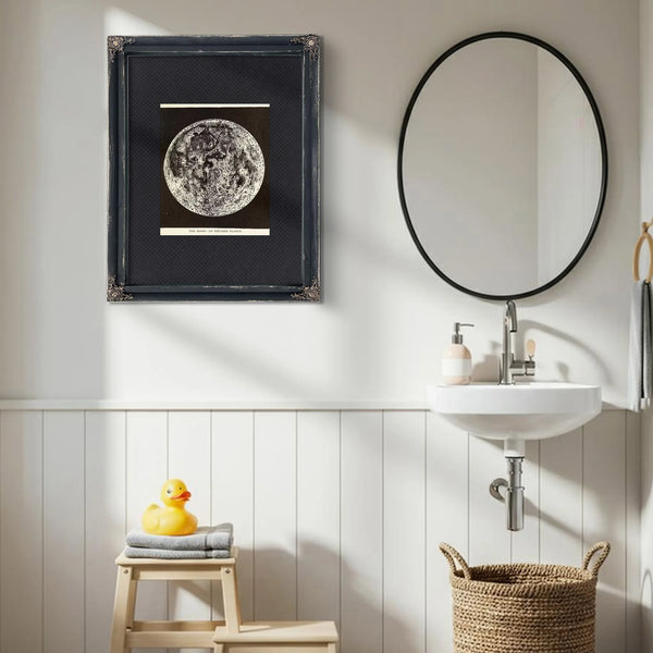 The Expired Planet Victorian Lunar Death Portrait — Framed Wall Art Room View | Bella Frye