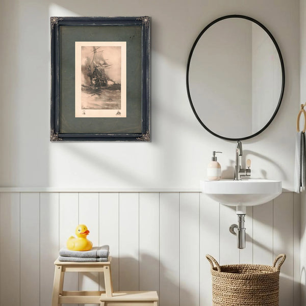 Burning of the Congress 1892 — Framed Wall Art Room View | Bella Frye