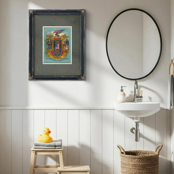 The Three Cardinal Principles of the Grand Army of the Republic 1884 — Framed Wall Art Room View | Bella Frye
