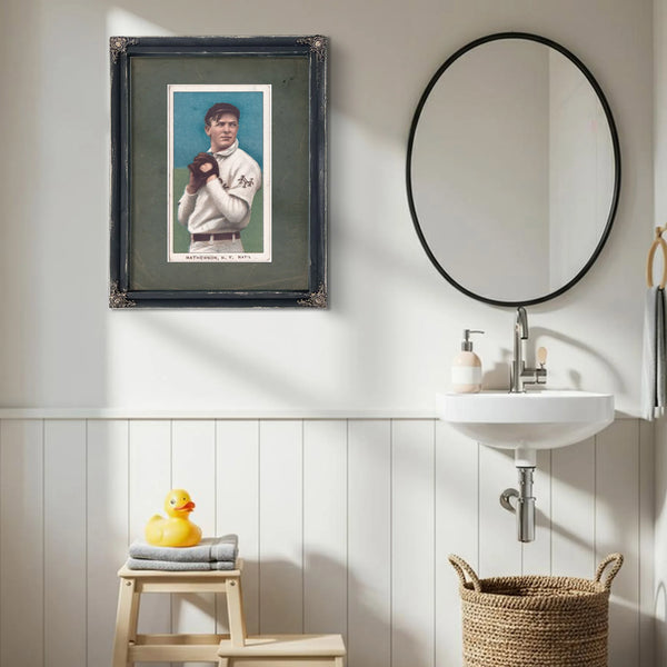 Christy Mathewson New York Giants Baseball Card Portrait 4 — Framed Wall Art Room View | Bella Frye