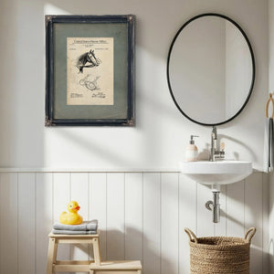 Us Patent No. 582535 Bridle Bit by G W Le Compte May 11 1897 — Framed Wall Art Room View | Bella Frye