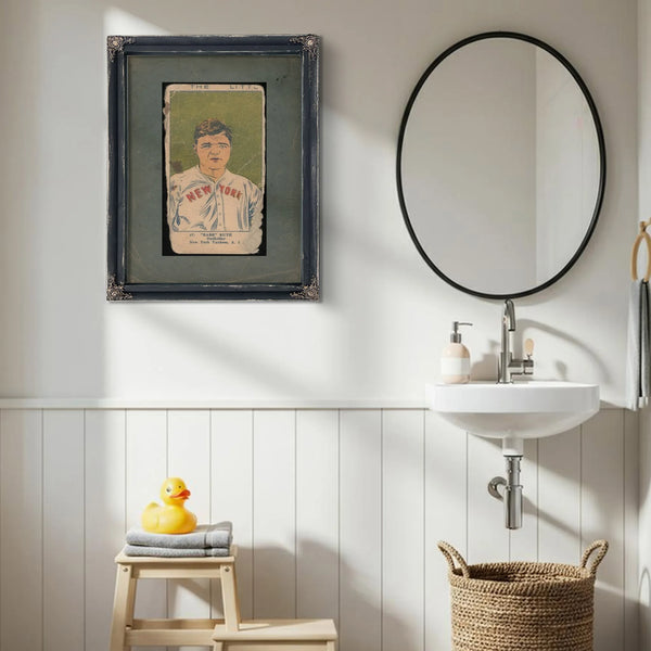 W515 Strip Card Babe Ruth — Framed Wall Art Room View | Bella Frye