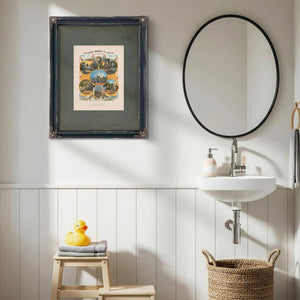 Old John Browns Career Illustrated 186 — Framed Wall Art Room View | Bella Frye