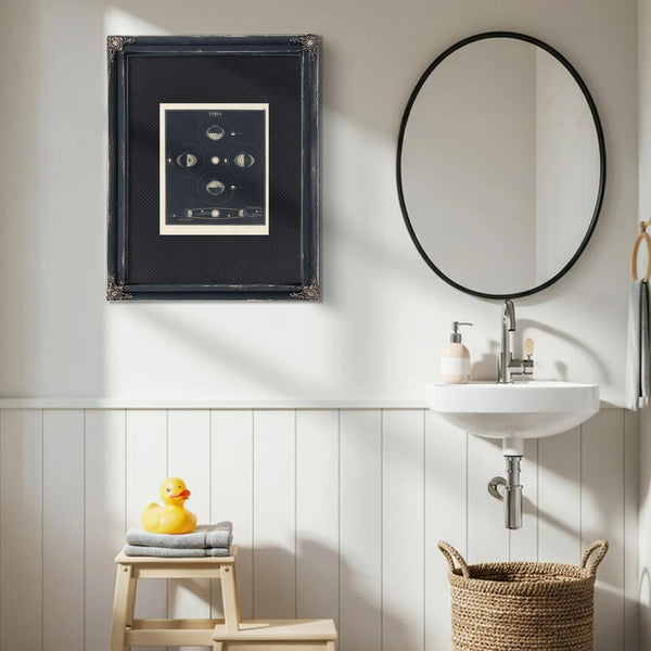 The Lunar Pull a Study of Celestial Forces and Earthly Waters — Framed Wall Art Room View | Bella Frye