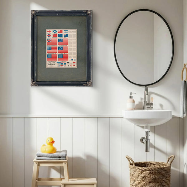 Goffs Evolution of the American Flag 197 — Framed Wall Art Room View | Bella Frye