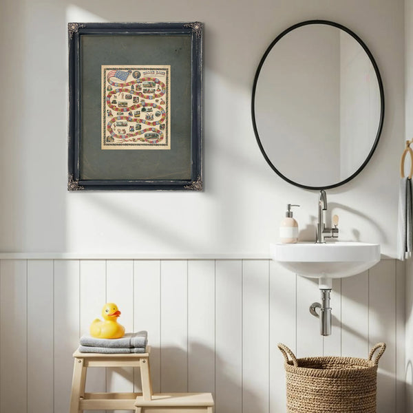 Snake Game Rules 184 186 — Bourbon Framed Canvas Print | Bella Frye