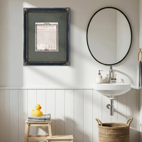 Declaration of Independence and Its Signers 196 — Framed Wall Art Room View | Bella Frye