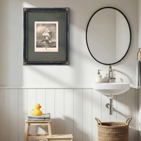 Ys Frigate Constitution Old Ironside 1896 — Framed Wall Art Room View | Bella Frye