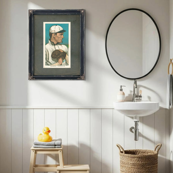 Walter Johnson Washington Nationals Baseball Card Portrait 7 — Framed Wall Art Room View | Bella Frye