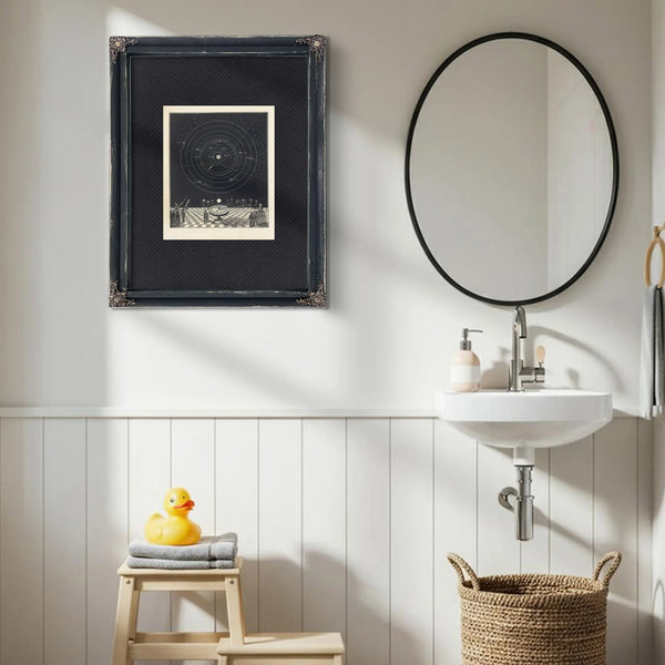 The Celestial Orrery a Lecture on the Heavenly Spheres — Framed Wall Art Room View | Bella Frye