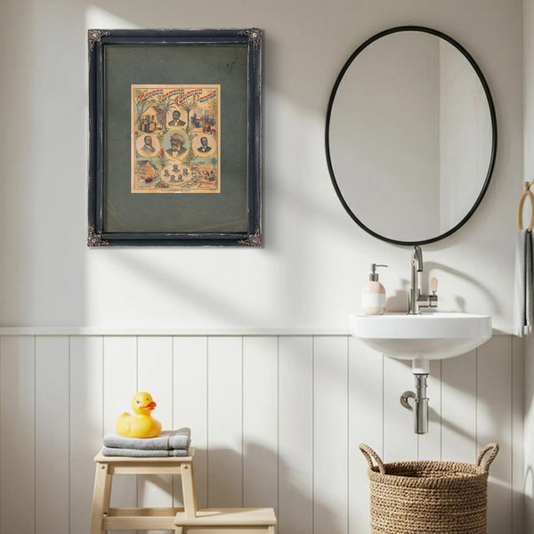 The Heroes and Leaders of the Colored People 1883 — Framed Wall Art Room View | Bella Frye