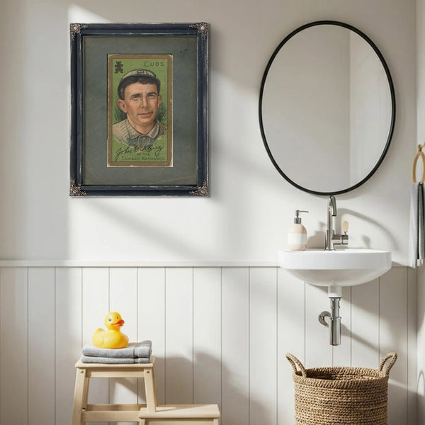 John G Kling Chicago Cubs Baseball Card Portrait — Framed Wall Art Room View | Bella Frye