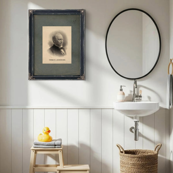 Thomas a Hendricks 1884 — Framed Wall Art Room View | Bella Frye