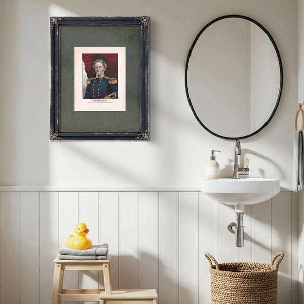 Winfield Scott the Peoples Choice for Thirteenth President of the United States 1847 — Framed Wall Art Room View | Bella Frye