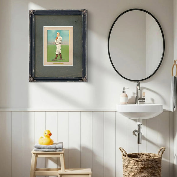 Christy Mathewson New York Giants Baseball Card Portrait 23f274 — Framed Wall Art Room View | Bella Frye