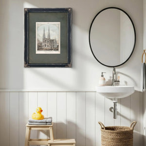 New Cathedral of New York Fifth Avenue 1859 — Framed Wall Art Room View | Bella Frye