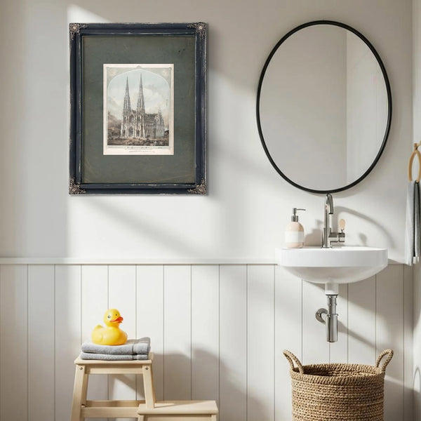 New Cathedral of New York Fifth Avenue 1859 — Framed Wall Art Room View | Bella Frye