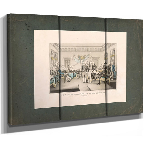 Declaration of Independence July 4th 1776 1835 1856 — Framed Wall Art Room View | Bella Frye