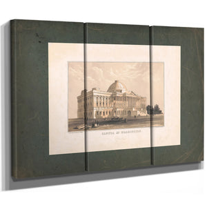 Capitol at Washington 19th Century — Framed Wall Art Room View | Bella Frye