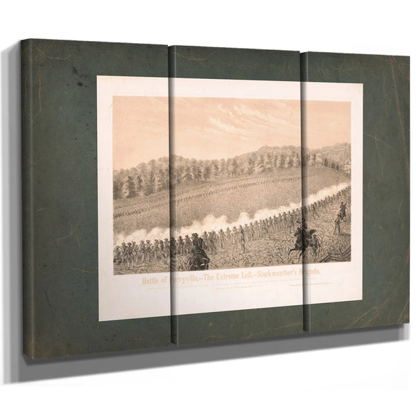Battle of Perryvillethe Extreme Left Starkweathers Brigade 19th Century — Framed Wall Art Room View | Bella Frye