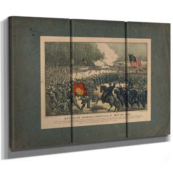 Battle of Chancellorsville Va May 3rd 1863 1863 — Framed Wall Art Room View | Bella Frye