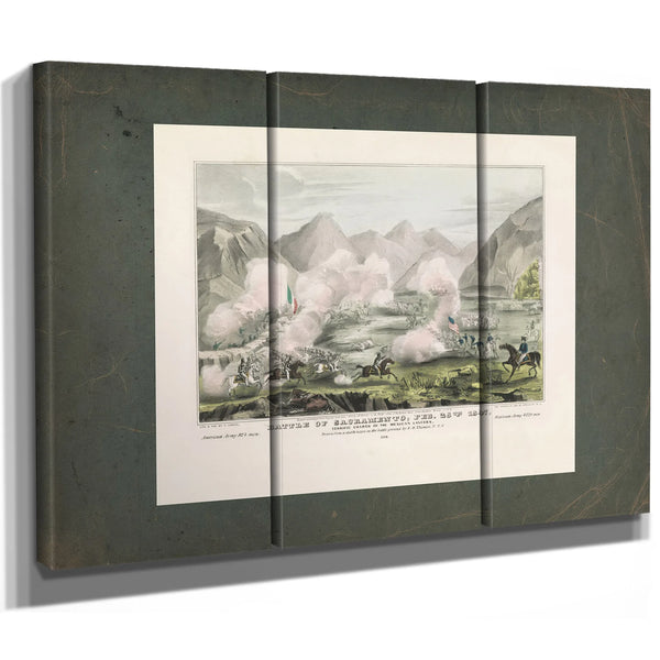 Battle of Sacramento Feb 28th 1847 Terrific Charge of the Mexican Lancers 18 — Framed Wall Art Room View | Bella Frye