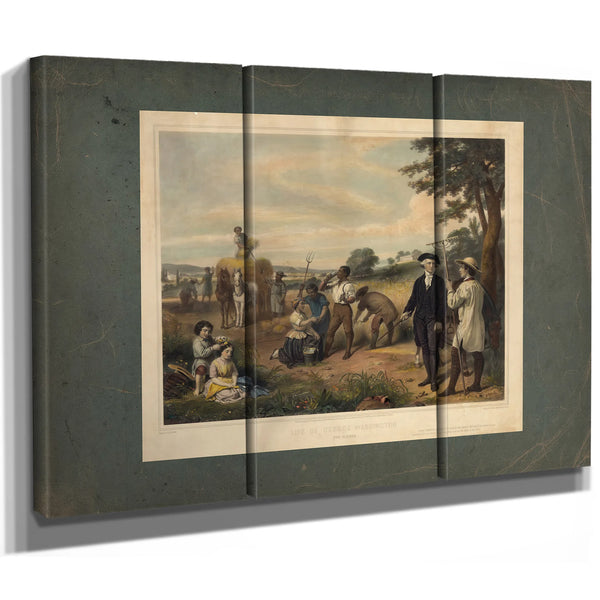 Life of George Washingtonthe Farmer 1854 — Framed Wall Art Room View | Bella Frye