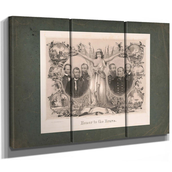Honor to the Brave 1865 — Framed Wall Art Room View | Bella Frye