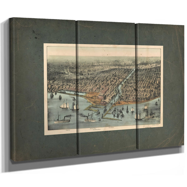 Chicago as it Was — Framed Wall Art Room View | Bella Frye