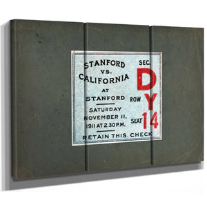 Ticket 1911 Big Game — Framed Wall Art Room View | Bella Frye