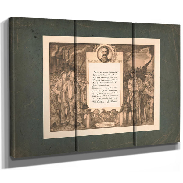 5 Men 1916 — Framed Wall Art Room View | Bella Frye