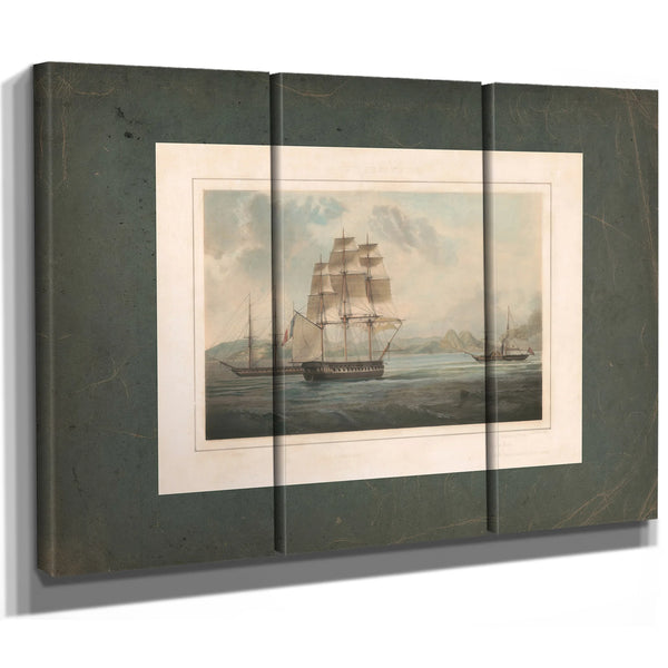 Frigate America Frigate La Rein Blanche 19th Century — Framed Wall Art Room View | Bella Frye