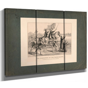 Discovery of the Mississippi_ by Ferdinand De Soto and His Followers May 154 — Framed Wall Art Room View | Bella Frye