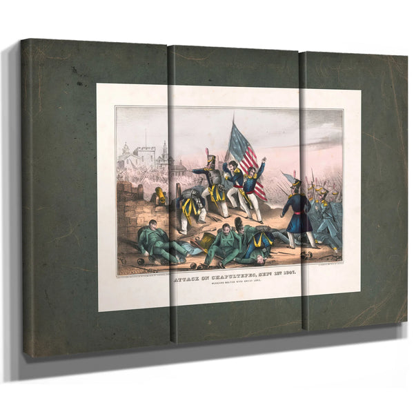Attack on Chapultepec Sept 13th 1847mexicans Routed With Great Loss 1847 — Framed Wall Art Room View | Bella Frye
