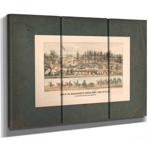Camp of the Massachusetts Second Compy Light Artillery at Stewarts Place Bal — Framed Wall Art Room View | Bella Frye