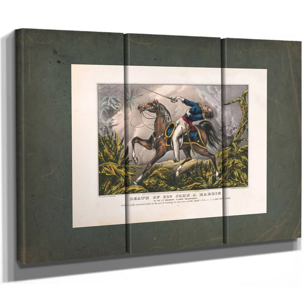 Death of Colonel John J Hardin of the 1st Regiment Illinois Volunteers 1847 — Framed Wall Art Room View | Bella Frye